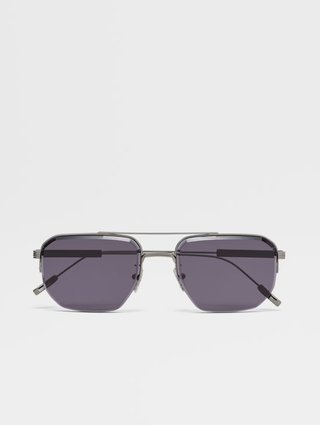 Серые очки ZEGNA: фото - Invogue