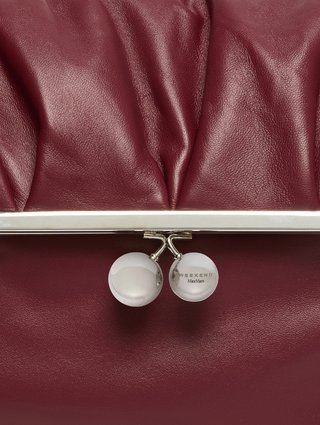 Бордова сумка Pasticcino Weekend Max Mara зі шкіри: фото 5 - Invogue