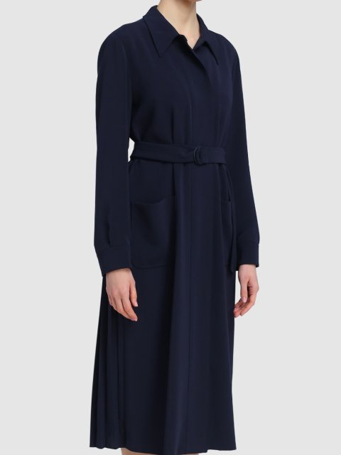 Синее платье MAX MARA: фото 3 - Invogue