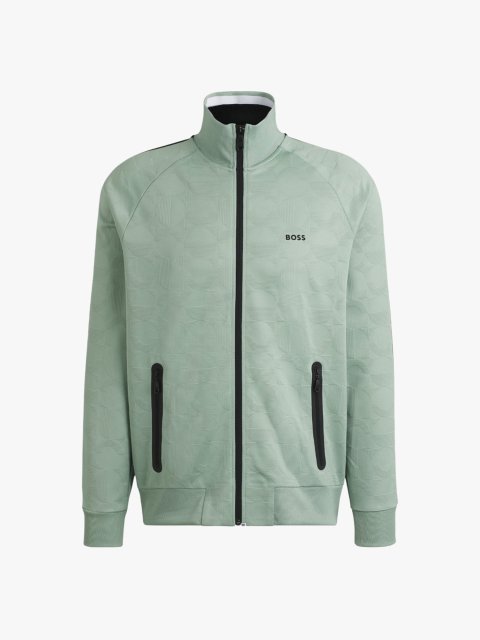Зеленая кофта BOSS спортивная: фото - Invogue
