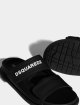 Чорні шльопанці DSQUARED KID : фото 4 - Invogue