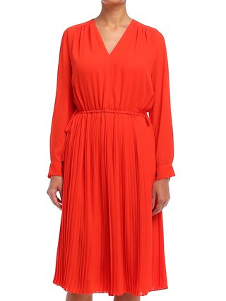 Коралловое платье KENZO: фото 5 - Invogue