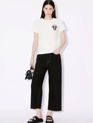 Белая футболка KENZO: фото 4 - Invogue