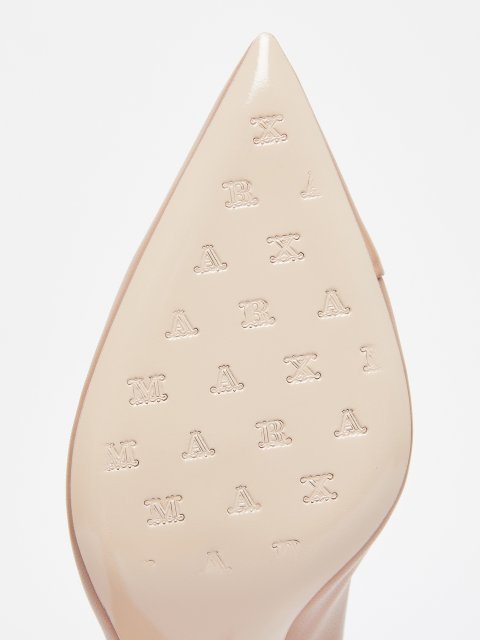 Пудровые туфли MAX MARA из кожи наппа: фото 6 - Invogue