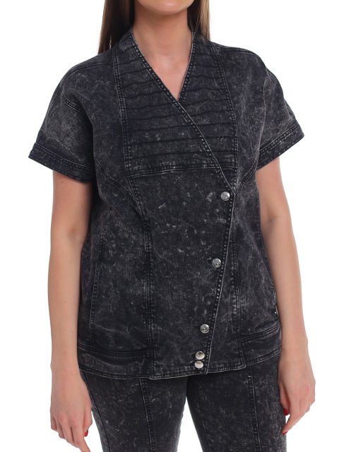 Серая куртка MARINA RINALDI: фото 5 - Invogue