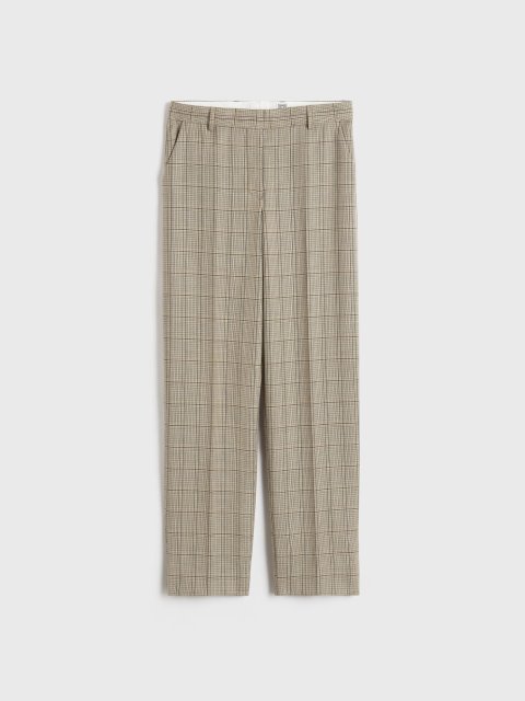 Бежеві брюки TOTEME в клітинку: фото - Invogue