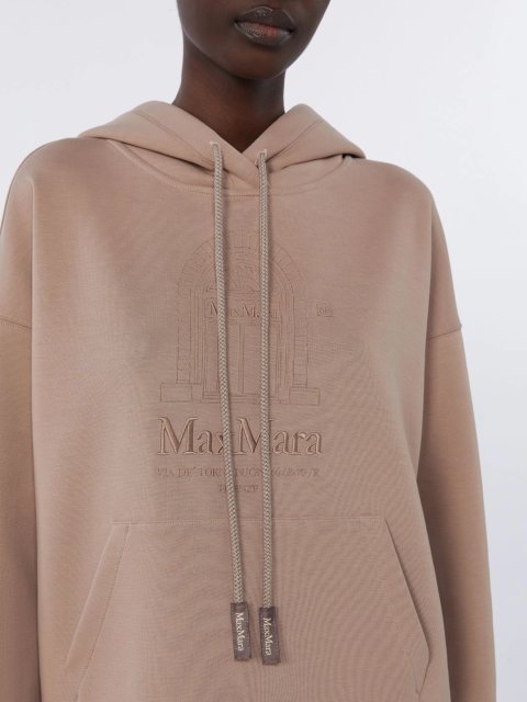 Бежеве худі MAX MARA з бавовняного трикотажу: фото 4 - Invogue