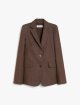 Коричневий жакет Max Mara бавовняний: фото - Invogue