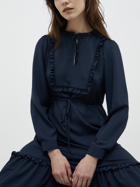 Синее платье MAX&CO: фото 3 - Invogue