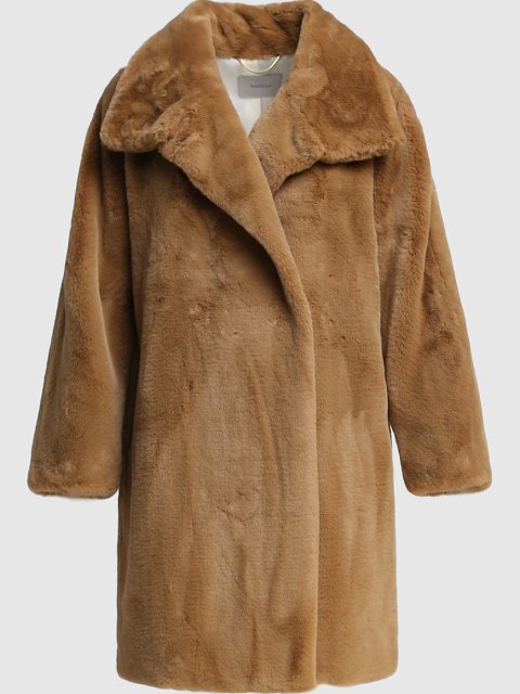 Коричневая шуба MARELLA: фото - Invogue