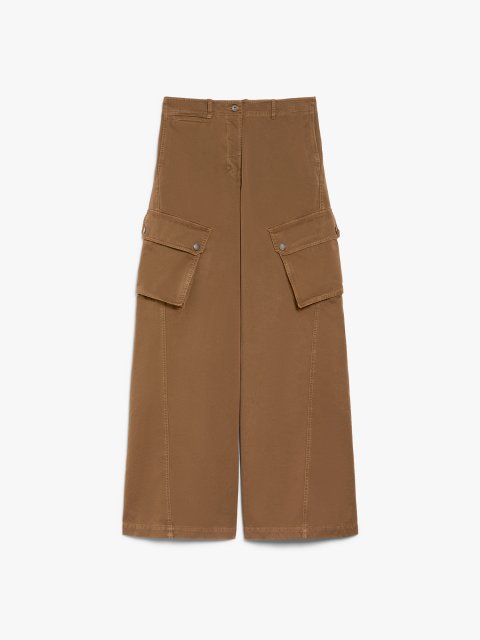 Коричневые брюки WEEKEND MAX MARA карго: фото - Invogue