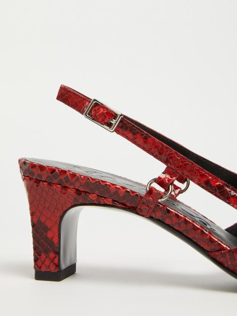 Красные туфли Max&Co слингбеки: фото 4 - Invogue