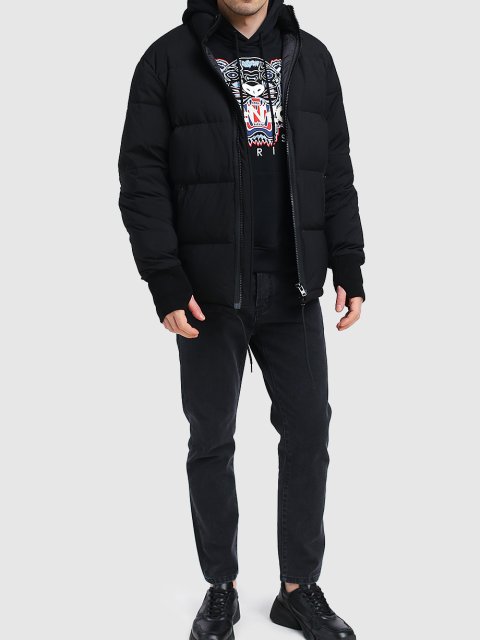 Чёрная куртка KENZO: фото 1 - Invogue
