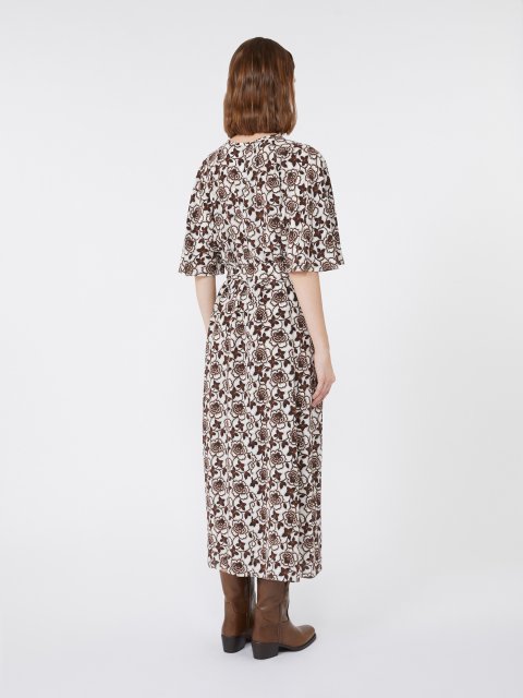 Платье с принтом WEEKEND MAX MARA из шелка: фото 3 - Invogue