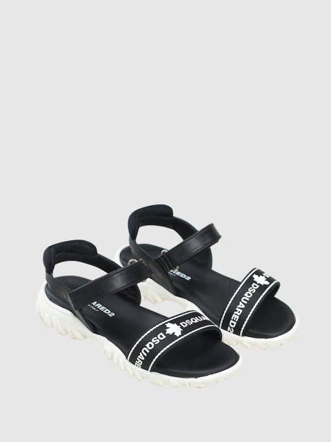 Чёрные босоножки DSQUARED KID: фото 1 - Invogue