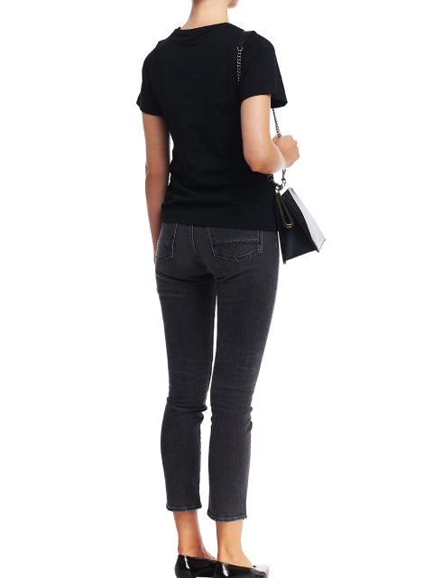 Чёрная футболка TOTEME: фото 2 - Invogue