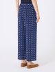 Темно-сині брюки WEEKEND MAX MARA з чистого шовку: фото 3 - Invogue