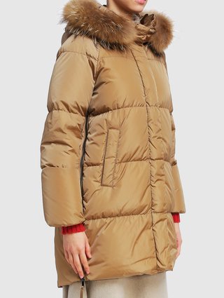 Коричневая куртка WEEKEND MAX MARA: фото 4 - Invogue