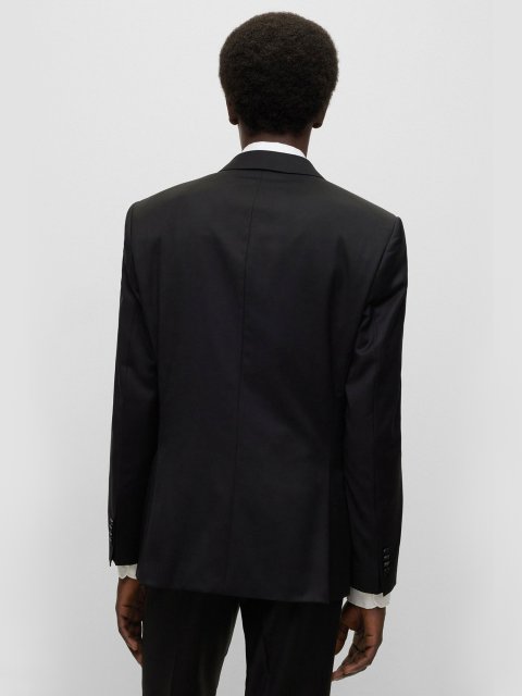 Чорний піджак BOSS з вовни: фото 2 - Invogue