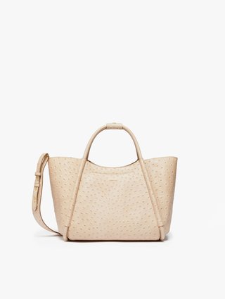 Бежевая сумка MAX MARA: фото - Invogue
