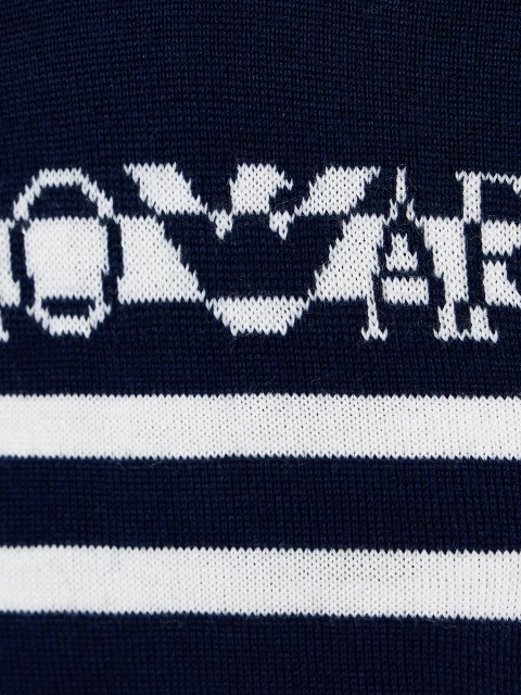 Светр у смужку EMPORIO ARMANI KIDS з вовни та акрилу: фото 3 - Invogue