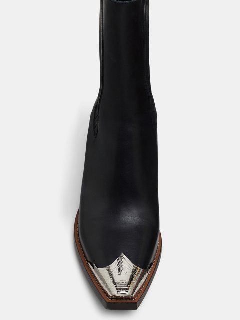 Черные ботинки Dorothee Schumacher с металлическим носком: фото 4 - Invogue