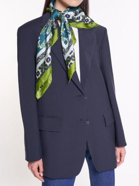 Зелёный платок WEEKEND ACCESSORIES: фото 3 - Invogue