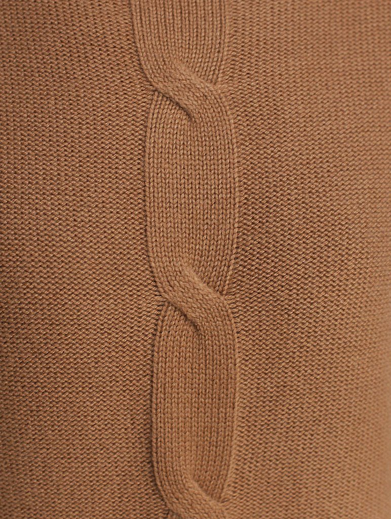 Бежевое платье MAX MARA: фото 4 - Invogue