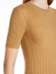Темно-бежева сукня Max Mara з шовку та кашеміру: фото 3 - Invogue