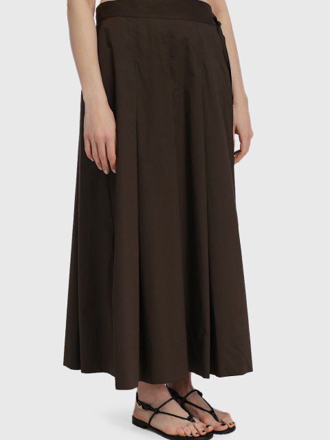 Коричневая юбка MARINA RINALDI: фото 2 - Invogue