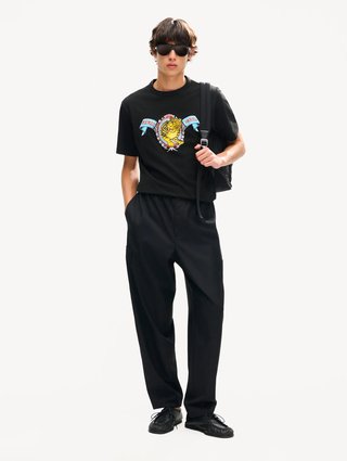 Чёрная футболка Kenzo из хлопка: фото 1 - Invogue