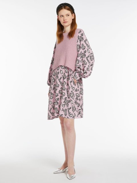 Рожева сукня WEEKEND MAX MARA з принтом: фото 4 - Invogue