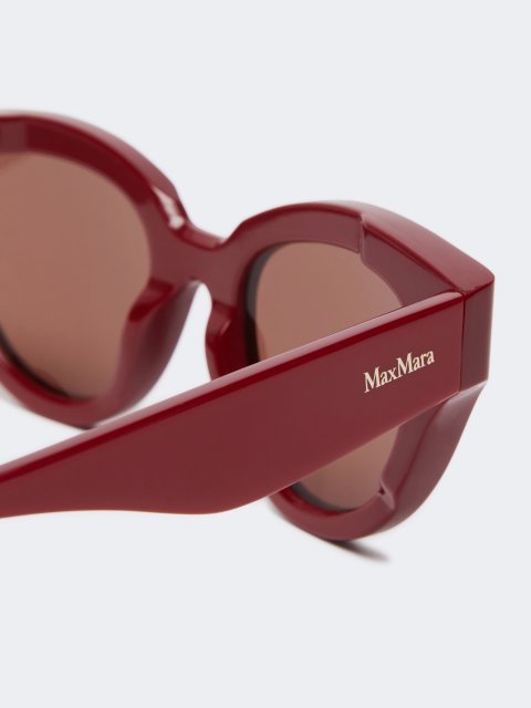 Червоні сонцезахисні окуляри MAX MARA метелики: фото 3 - Invogue