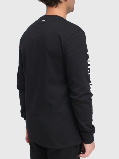 Чёрная футболка BOSS: фото 3 - Invogue