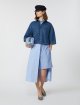Темно-синя сорочка WEEKEND MAX MARA з бавовняного деніму: фото 1 - Invogue