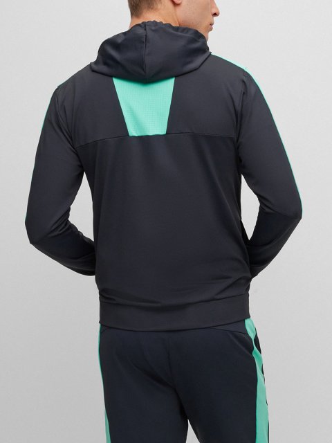 Тёмно-синяя кофта спорт BOSS: фото 3 - Invogue