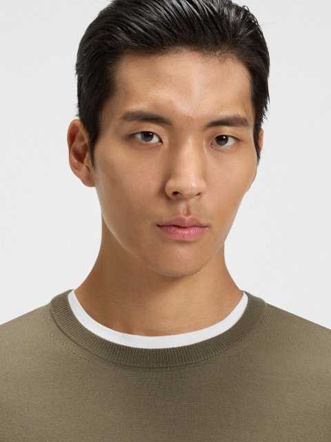 Коричневий светр BOSS з вовни: фото 4 - Invogue