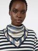 Молочный платок с принтом Weekend Max Mara из шелка: фото 1 - Invogue