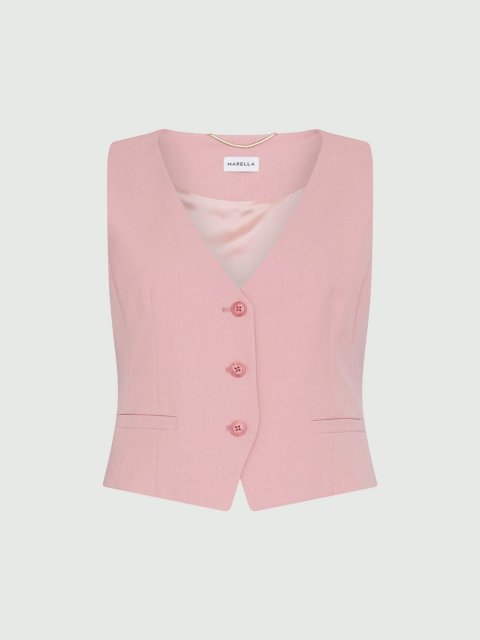 Розовый жилет MARELLA: фото - Invogue
