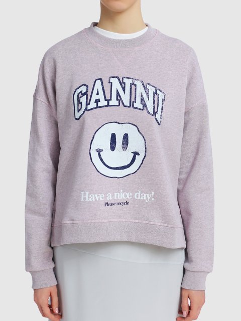Розовый свитер GANNI: фото 3 - Invogue