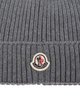Сіра шапка Moncler з вовни: фото 3 - Invogue
