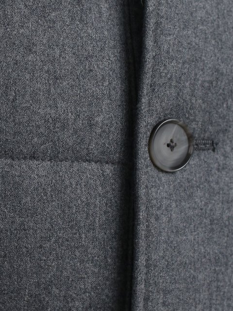 Серое пальто BOSS: фото 4 - Invogue