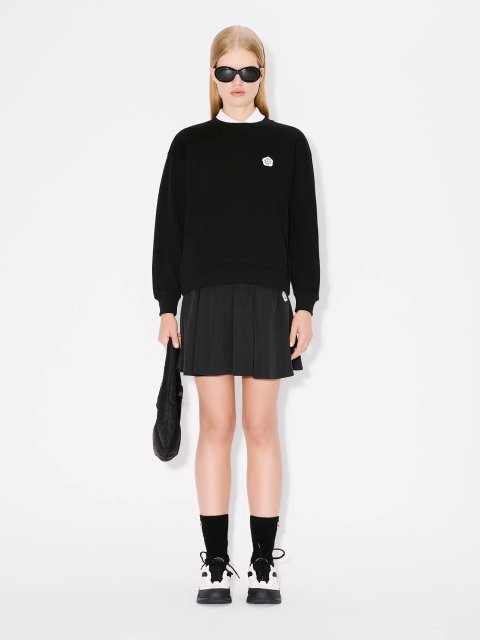 Черный свитшот KENZO из хлопка: фото 1 - Invogue