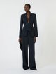 Темно-сині брюки Max Mara з триацетату та поліестеру: фото 1 - Invogue