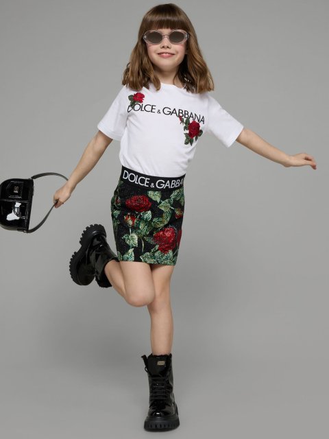 Біла футболка DOLCE&GABBANA KIDS : фото 3 - Invogue