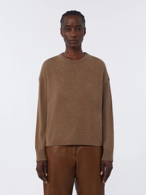 Коричневий светр MAX MARA з вовни та кашеміру: фото 2 - Invogue