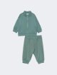 Ізумрудна кофта, штани EMPORIO ARMANI KIDS з бавовни: фото - Invogue