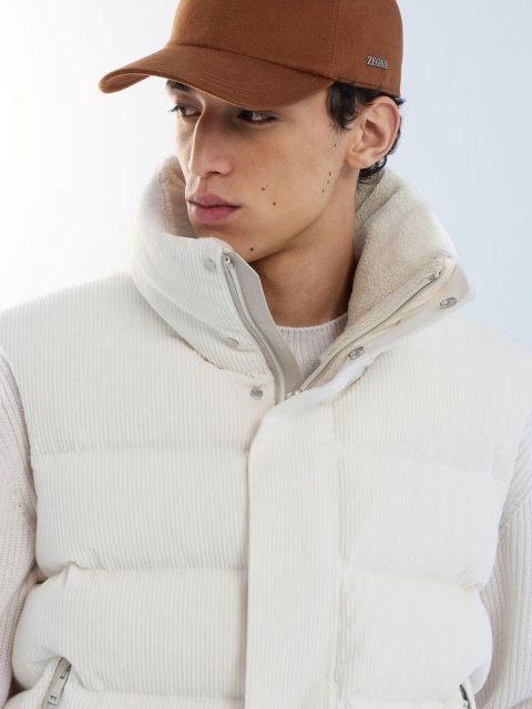 Білий жилет ZEGNA з бавовни та кашеміру: фото 3 - Invogue