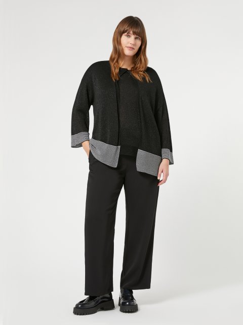 Чорний кардиган MARINA RINALDI : фото 3 - Invogue