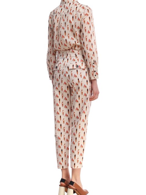 Молочные брюки MARELLA: фото 4 - Invogue